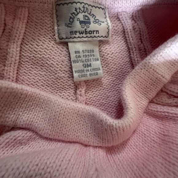 Pink Knit Cardigan and matching pants Heartstrings baby - Picture 5 of 6